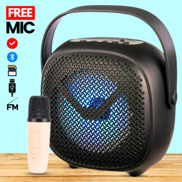 GTS-2008 Bluetooth Karaoke Speaker with Wireless Microphone