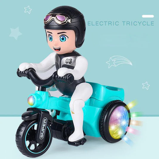 03 Bicycle Rider Toy – Music, Lights & 360° Action Fun
