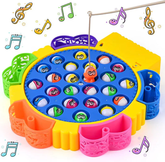 Electric Musical Fishing Game Toy Set for Kids